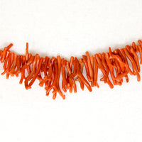 Fierce 1920s Branch Coral Bead Necklace