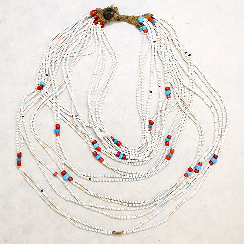 Eighteen Strand Antique Trade Bead Necklace
