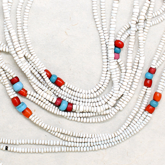 Eighteen Strand Antique Trade Bead Necklace
