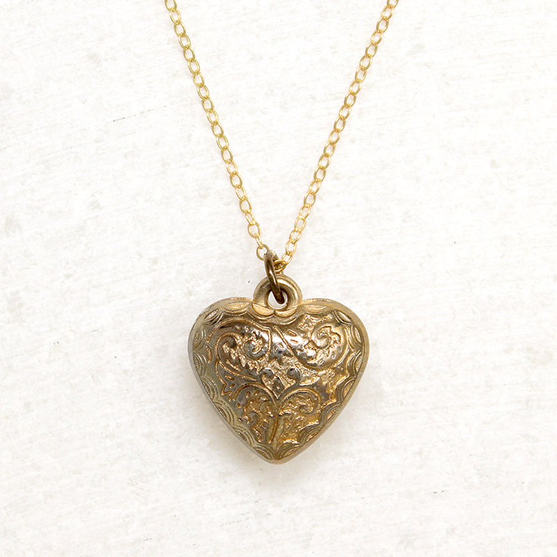 Darling Victorian Revival Heart Pendant