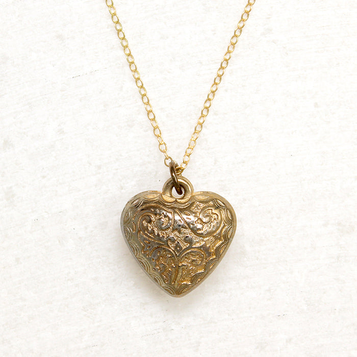 Darling Victorian Revival Heart Pendant