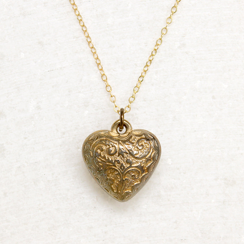 Darling Victorian Revival Heart Pendant