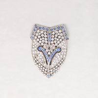 Shield Shaped Sparkling Deco Dress Clip