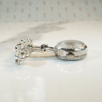 Sparkling Rhinestone Kingston Watch Brooch