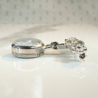 Sparkling Rhinestone Kingston Watch Brooch