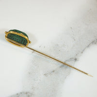 Beautifully Detailed Gold Scarab Lapel Pin