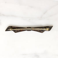 Crisp Little Paste-Spangled Bow Brooch
