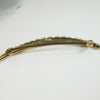 Delicate Sliver Gold & Pearl Crescent Moon Brooch