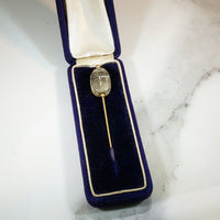 Antique Steatie Scarab Stick Pin