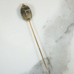 Antique Steatie Scarab Stick Pin