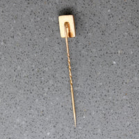 Victorian Hardstone Cameo Bust on Gold Stick Pin