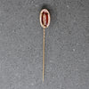 Hardstone Cameo of Gracile Woman on 18k Gold Stick Pin