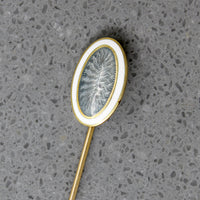 Guilloché Enamel & Gold Edwardian Stick Pin
