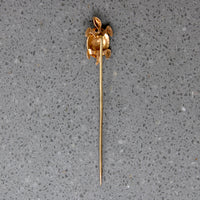 Charming Two-Tone Three-D Turtle Stick Pin