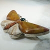 Whimsical Agate Butterfly Scottish Pebble Brooch