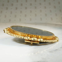 Stunning French 18k Gold Locket Brooch