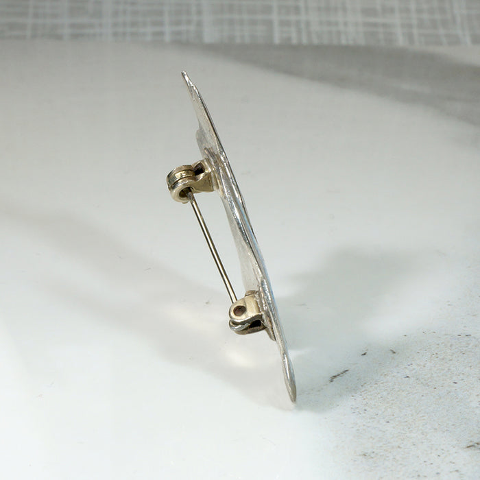 Sassy Scotty Sterling & Enamel Brooch 