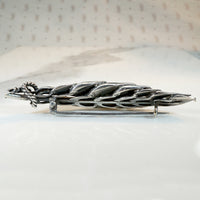 Wheat Sheaf Brooch in Sterling Silver