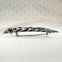 Wheat Sheaf Brooch in Sterling Silver