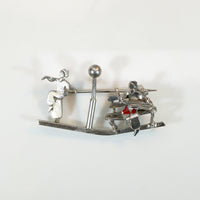 Whimsical Dancer & Musician Brooch