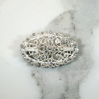Elaborately Wrought Silver Cannetille Brooch