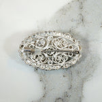 Elaborately Wrought Silver Cannetille Brooch