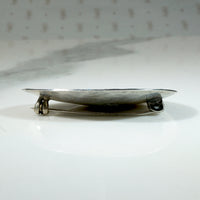 Fabulous Peruvian Bird Brooch in Sterling & 18k
