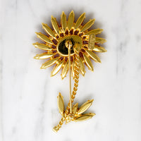 Vibrant Gerbera Daisy Eisenberg Ice Brooch