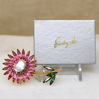 Vibrant Gerbera Daisy Eisenberg Ice Brooch