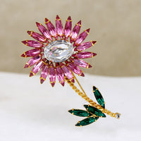 Vibrant Gerbera Daisy Eisenberg Ice Brooch