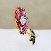 Vibrant Gerbera Daisy Eisenberg Ice Brooch