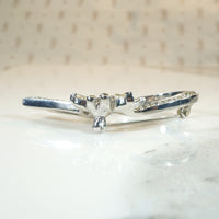 Sparkling White Rhinestone Wreath Brooch by Jomaz