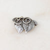 Tender Little Ivy Leaf Brooch in Sterling Silver