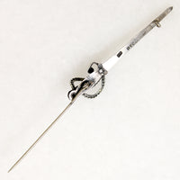 Tentacled Silver Sword Brooch by Chas. Horner