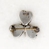 Luck of the Irish Connemara Marble Shamrock Brooch