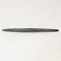 Niello Enamel & Silver Patterned Bar Pin