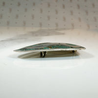 Dynamic Parrot Sterling Copper & Turquoise Brooch