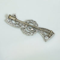 Delightful Old Euro Diamond Platinum Brooch