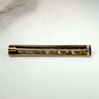 Star-Set Turquoise in Gold Bar Pin
