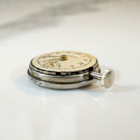 Sterling & Marcasite Flower Watch Brooch