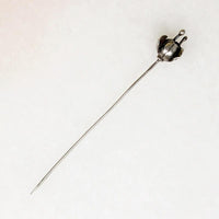 Sterling Silver Flower Bud Stick Pin