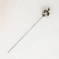 Sterling Silver Flower Bud Stick Pin