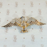 Majestic Sterling & Rhinestone Eagle Brooch by Trifari