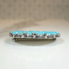 Sleeping Beauty Turquoise Zuni Flower Brooch