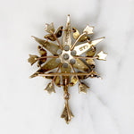 Stars & Tulips Brooch with Diamonds & Pearls