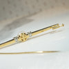 Sophisticated Mid Century Diamond & Pearl Bar Pin