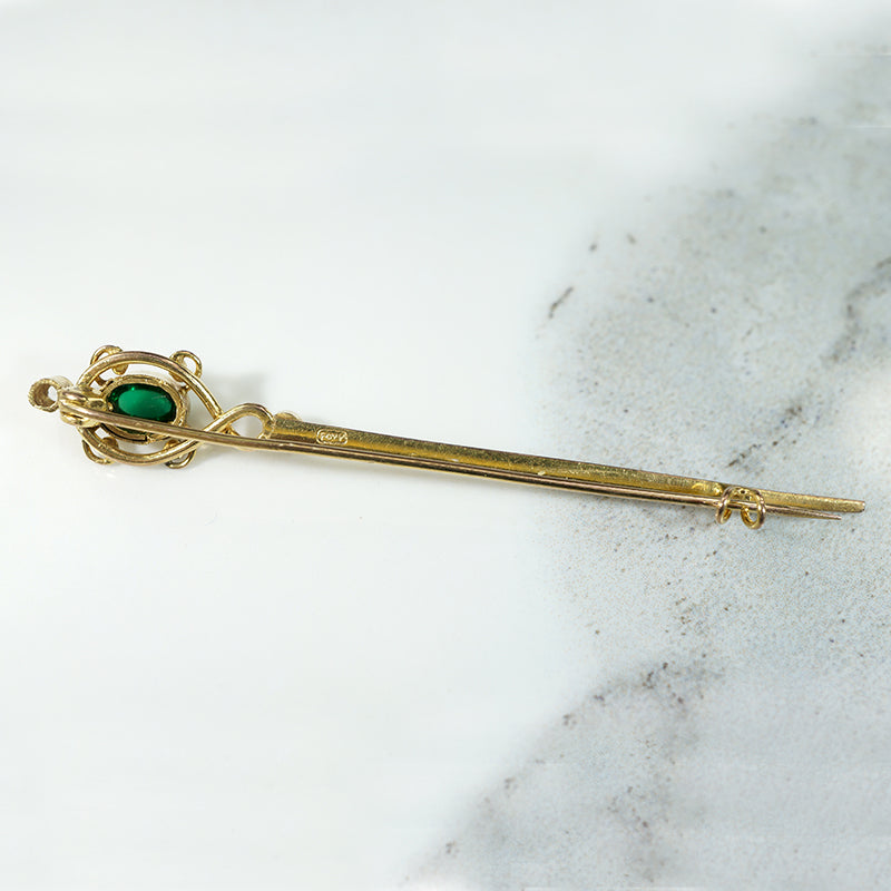 Romantic Sword or Scepter Costume Brooch