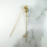 Romantic Sword or Scepter Costume Brooch