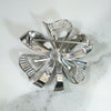 Festive Fahrner Sterling & Marcasite Bow Brooch