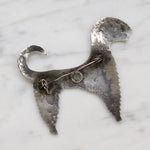 Good Girl Sweet Silver Dog Brooch